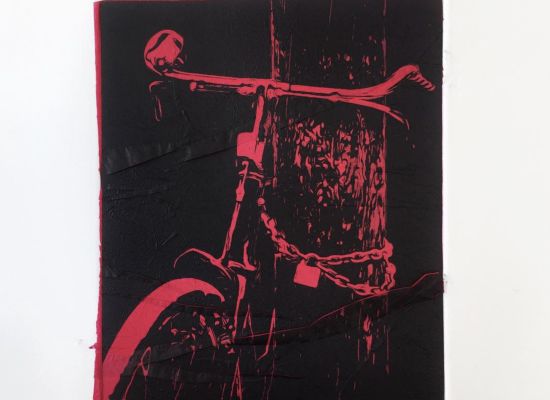 Jamal Alyousif -Untitled, Aquatint and Chine-Collet, 20x25cm, 2016